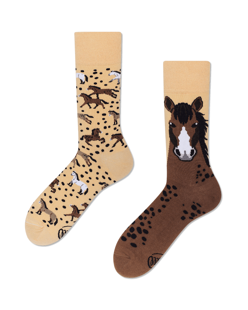 Many Mornings Wild Horse Pferde Socken