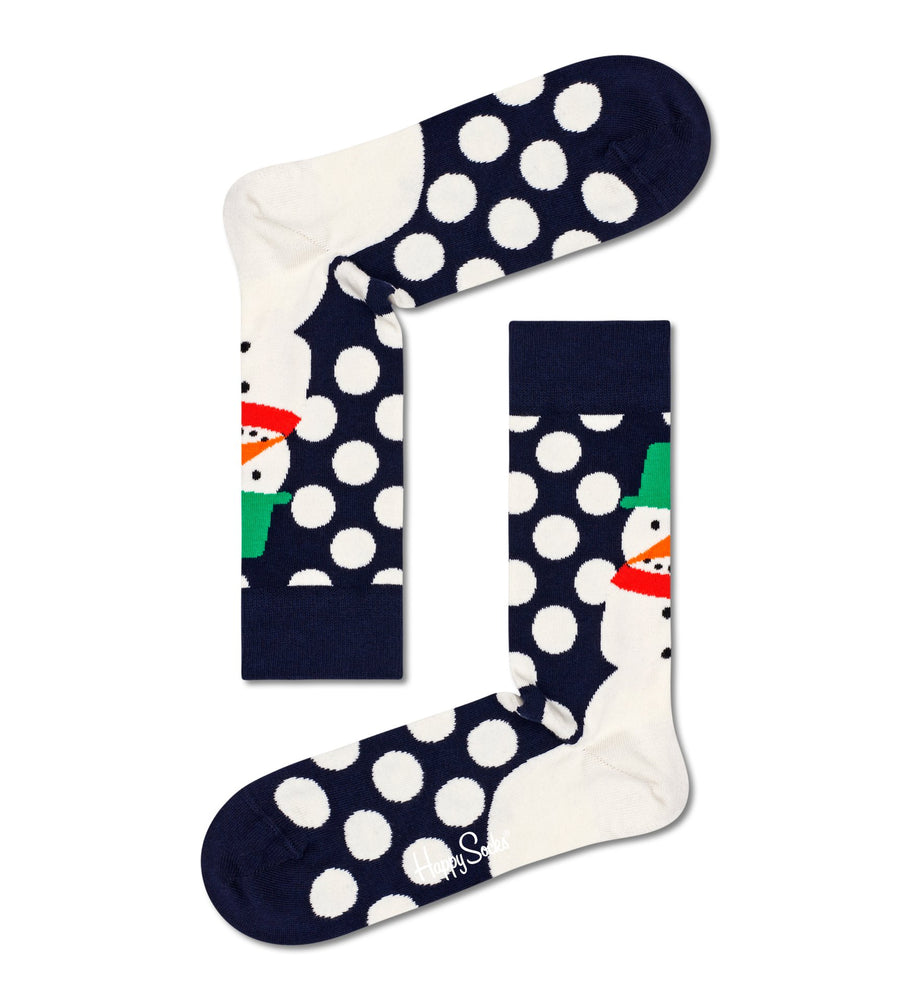 Happy Socks Jumbo Snowman Sock Schneemann Socken